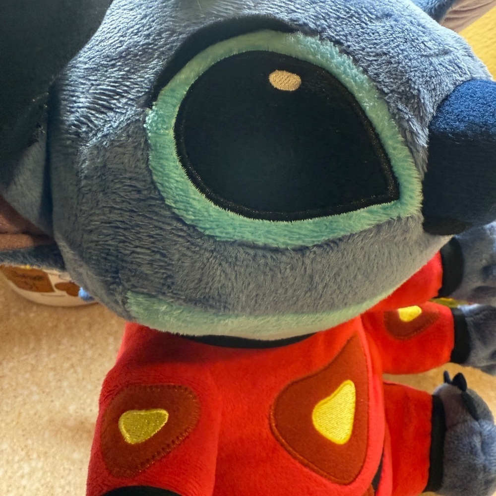 Disney Blue and Red Stitch Plush Toy space alien - Picture 16 of 16
